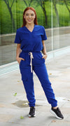 Uniforme jogger en stretch Mujer color especial.